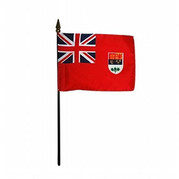 Annin Flagmakers Annin Flagmakers 220046 4 x 6 in. Eb Canada Red Ensign Mounted - 12 Pack 220046